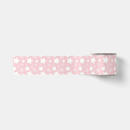 SCHATTEN VON PINK & WHITE STARS SATINBAND
