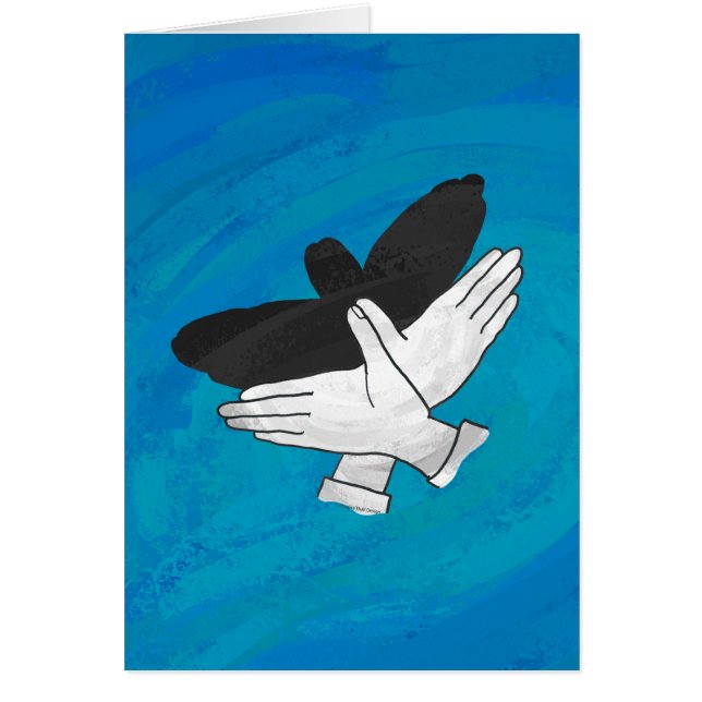 Schattenadler auf blau (Vorne)