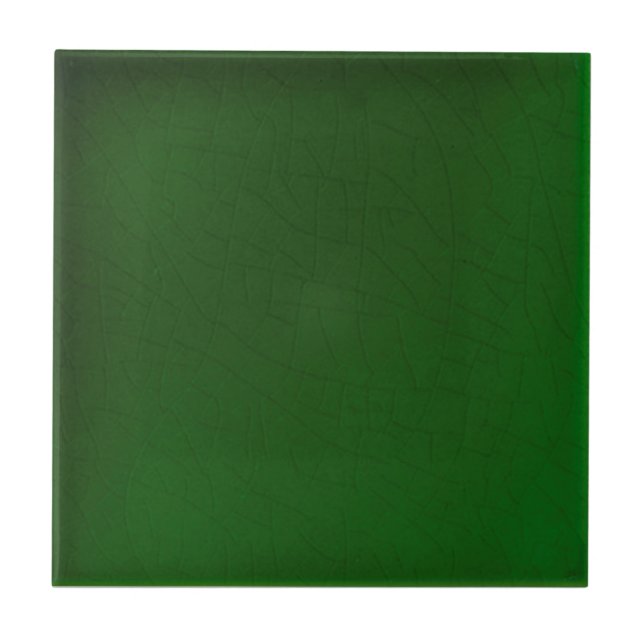 Schattendunkle grüne Imitate Crackle Repro Viktori Fliese (Vorderseite)