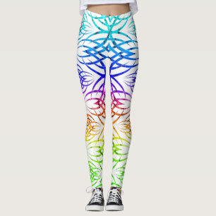 Schattenfinsternis-Hintergrundbild ( Regenbogen 2 Leggings