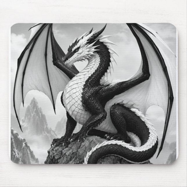 Schattenflammendrache Mousepad (Vorne)