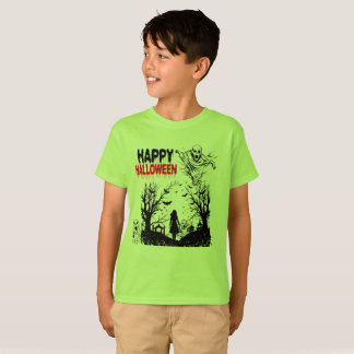 Schattenhafte Geister versammeln sich grün T-Shirt