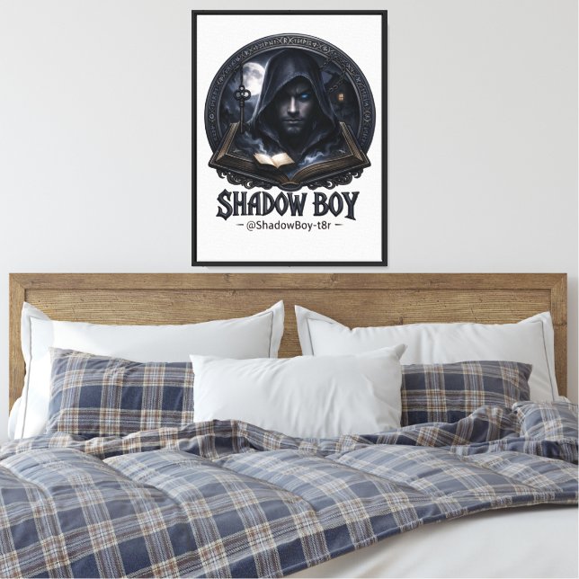 Schattenjunge Leinwanddruck (Insitu (Schlafzimmer))