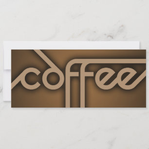 SchattenKAFFEE (Farbe anpassbar) Einladung