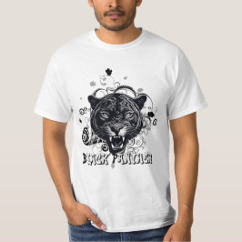 SchattenMajestät: Beeindruckender Schwarzer Panthe T-Shirt