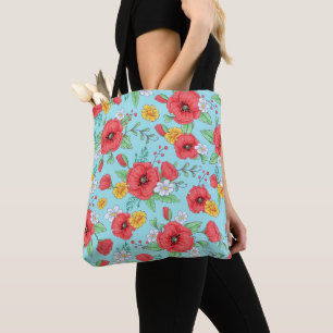 Schattenriss Blumen Fantasy Kosmetiktasche Tasche