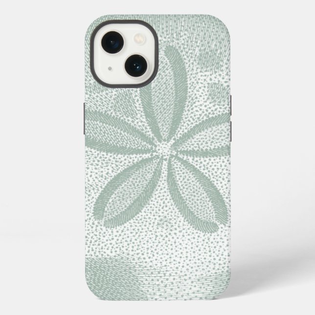 Schattenriss Sanddollar iPhone Hülle (Rückseite)