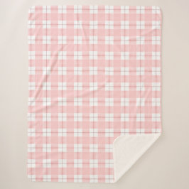 Schattenrosa Kariert Sherpadecke