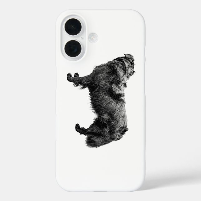 Schattenstolz iPhone 16 Hülle (Rückseite)