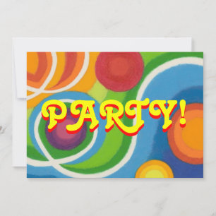 Schattentext der Psy-cat-delischen Party Einladung