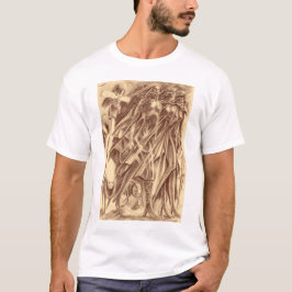 Schattenweibenstift-Kunst T-Shirt