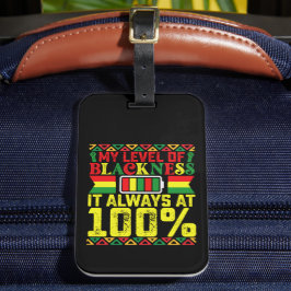 Schattenzustand im 19. Jahrhundert schwarze Geschi Gepäckanhänger