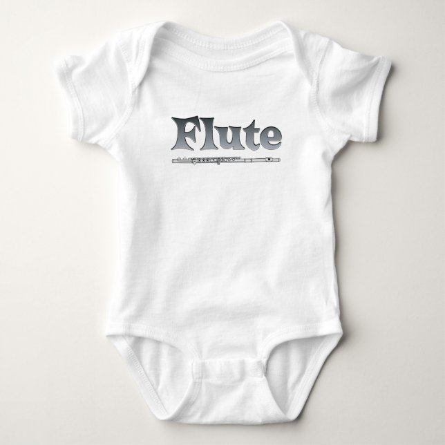 Schattierflute Baby Strampler (Vorderseite)