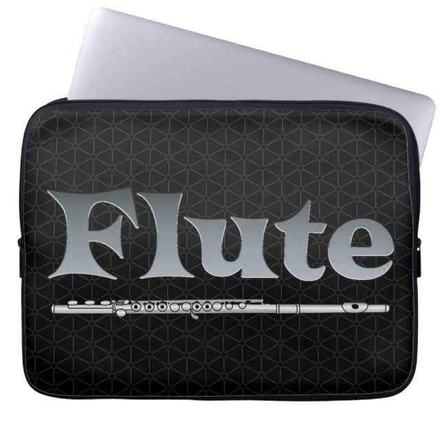 Schattierflute Laptopschutzhülle (Vorderseite)