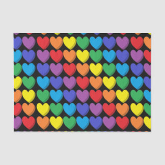 Schattierter Regenbogen schwarz Seidenpapier