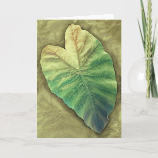 Schattiertes Blatt Karte (Vorderseite)