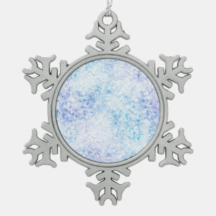 Schattierungen aus blauem Frostzinnwerk Schneeflocken Zinn-Ornament