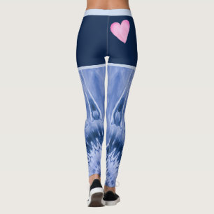 Schattierungen der blauen Gefärbte Krawatte mit ro Leggings
