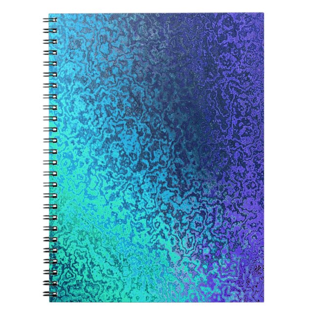 Schattierungen der Blauen Spiralbinder Notizblock (Vorderseite)