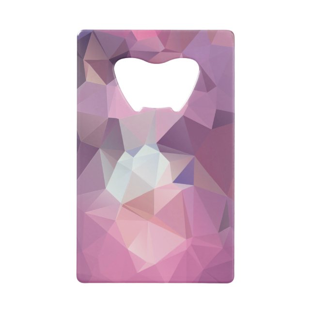 Schattierungen der rosa Abstrakten Pyramide Kunst Geldbeutel Flaschenöffner (Vorderseite)