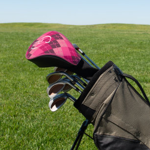Schattierungen der rosa Raute Sporty Preppy Person Golf Headcover