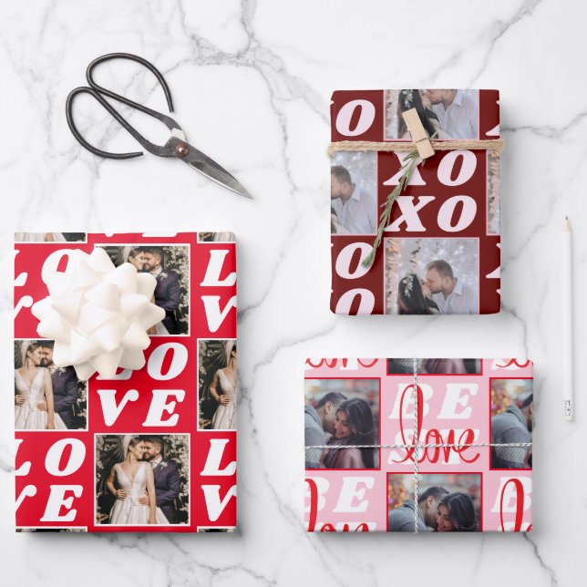 Schattierungen des Fotos 3 Geschenkpapier Set (Vorderseite)