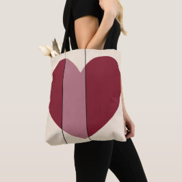 Schattierungen des roten Herzens Tasche