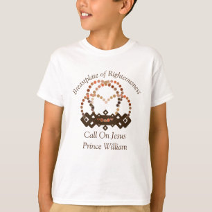 Schattierungen eines Prinzenjungen mit voller Rüst T-Shirt