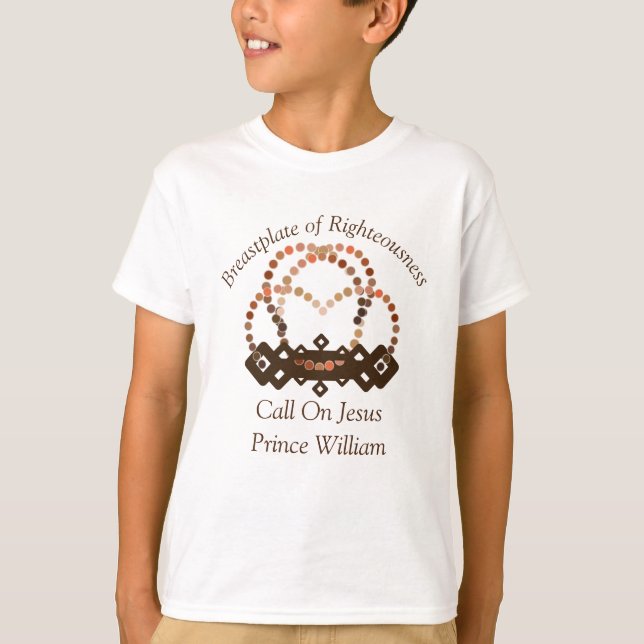 Schattierungen eines Prinzenjungen mit voller Rüst T-Shirt (Vorderseite)