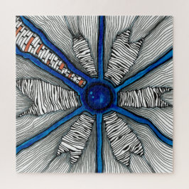 Schattierungen von Blau und Schwarz