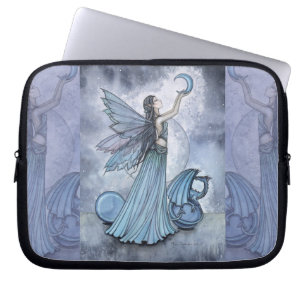 Schattierungen von blauer Fee und Drachenschläfche Laptopschutzhülle