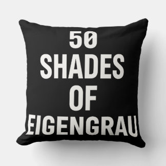 Schattierungen von Eigenrau Minimalistisches Textd Kissen