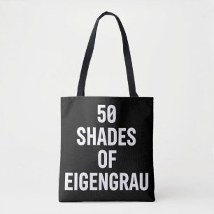Schattierungen von Eigenrau Minimalistisches Textd Tasche
