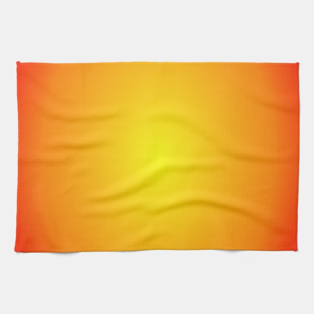 Schattierungen von Gelborn fröhliches Licht Geschirrtuch (Horizontal)