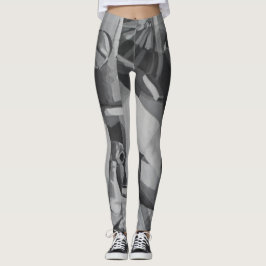 Schattierungen von Grau Abstrakt Leggings