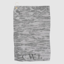 Schattierungen von grauem Holz-Grain-Muster Golfhandtuch