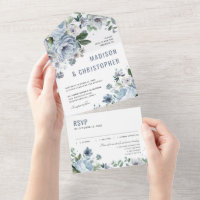 Schattierungen von Gray Dusty Blue Winter Rustikal