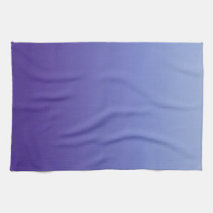 Schattierungen von Periwinkle Violett zu Blau Geschirrtuch