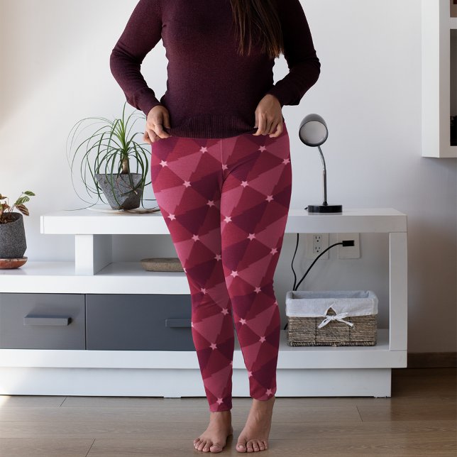 Schattierungen von Pink Trees Christmas Pajama Pan Leggings (Von Creator hochgeladen)