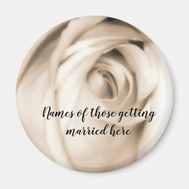 Schattierungen von Vanille-Rose-Magneten Magnet (Vorne)