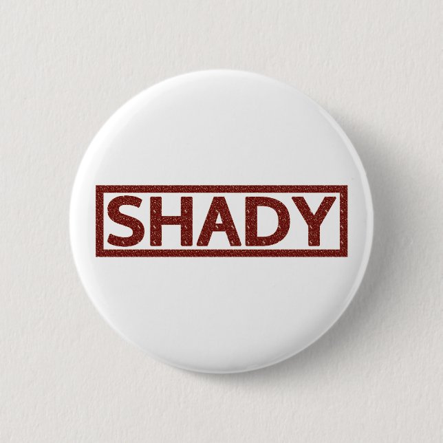 Schattige Briefmarke Button (Vorderseite)