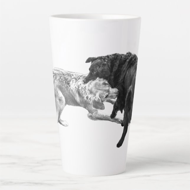 Schattige Freude, Pet Latte Tasse (Vorderseite)