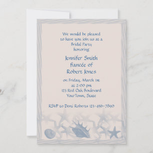 Schatz an der Sea Bridal Dusche Einladung