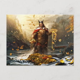 Schatz der Nibelungen am Rhein. Postkarte