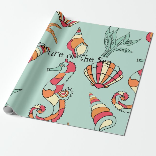Schatz des Meeres Geschenkpapier (Ungerollt)