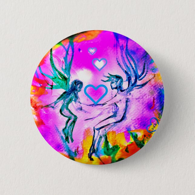 SCHATZ-FEEN-ROSA BUTTON (Vorderseite)