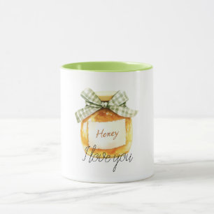 Schatz, ich liebe dich Honigglas Tasse