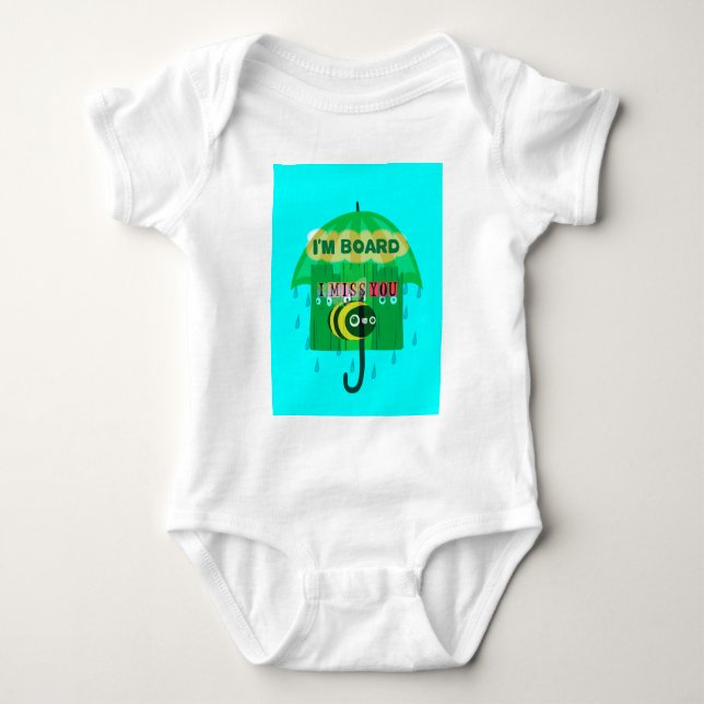 Schatz, ich vermisse dich so sehr baby strampler (Vorderseite)