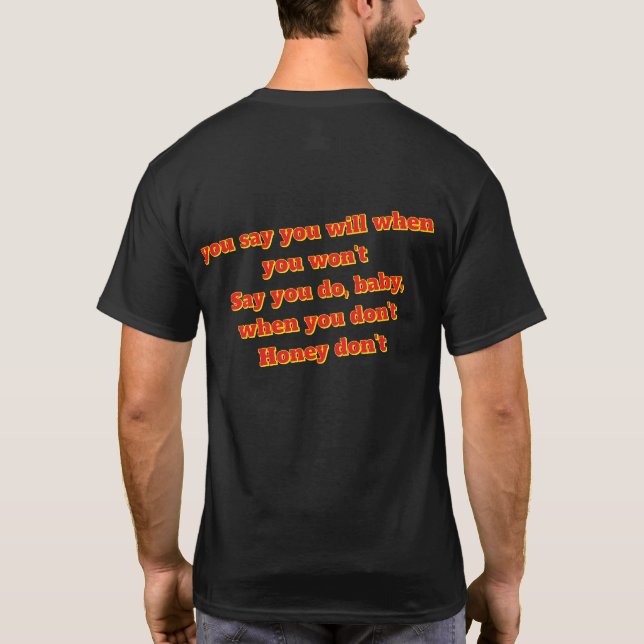 Schatz nicht T-Shirt (Rückseite)