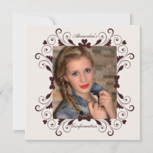 Schatz-Rahmen-Foto-Bestätigungs-Einladung Einladung